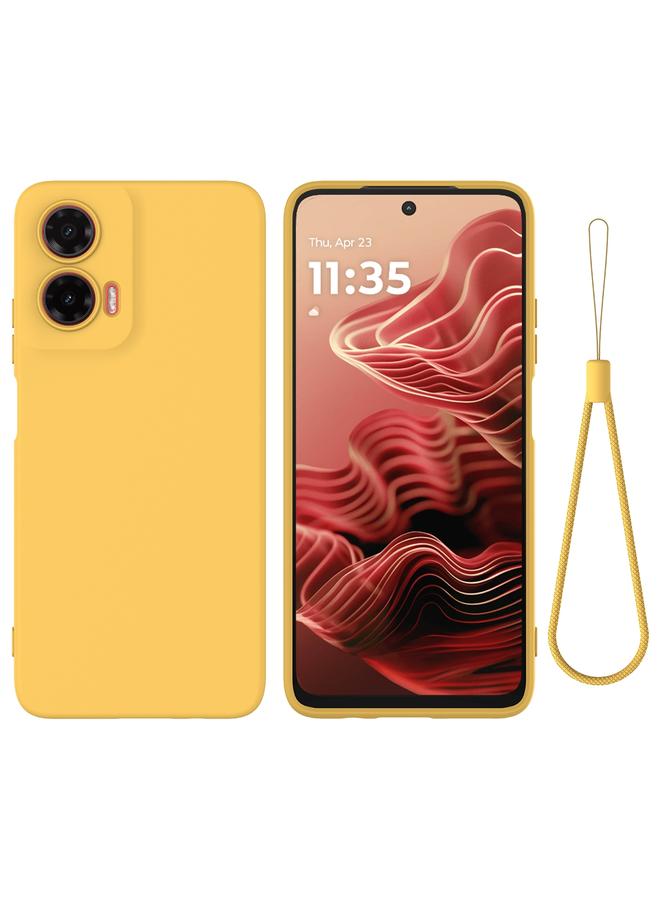 S-TOP Case For Motorola Moto G35 Pure Color Liquid Silicone Shockproof Phone Case - Image 1