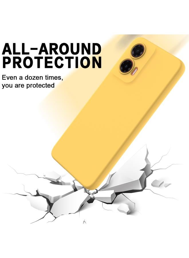 S-TOP Case For Motorola Moto G35 Pure Color Liquid Silicone Shockproof Phone Case - Image 5