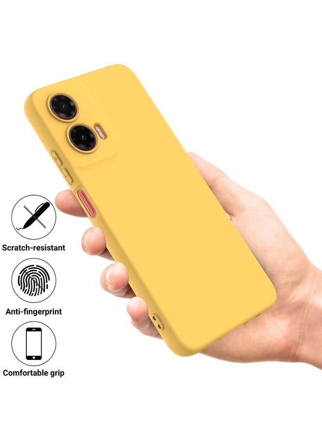 S-TOP Case For Motorola Moto G35 Pure Color Liquid Silicone Shockproof Phone Case - Image 2