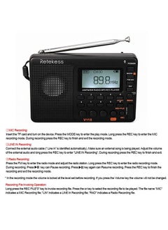 Retekess FM Radio Multiband Radio Receiver V293 Black  - Image 2