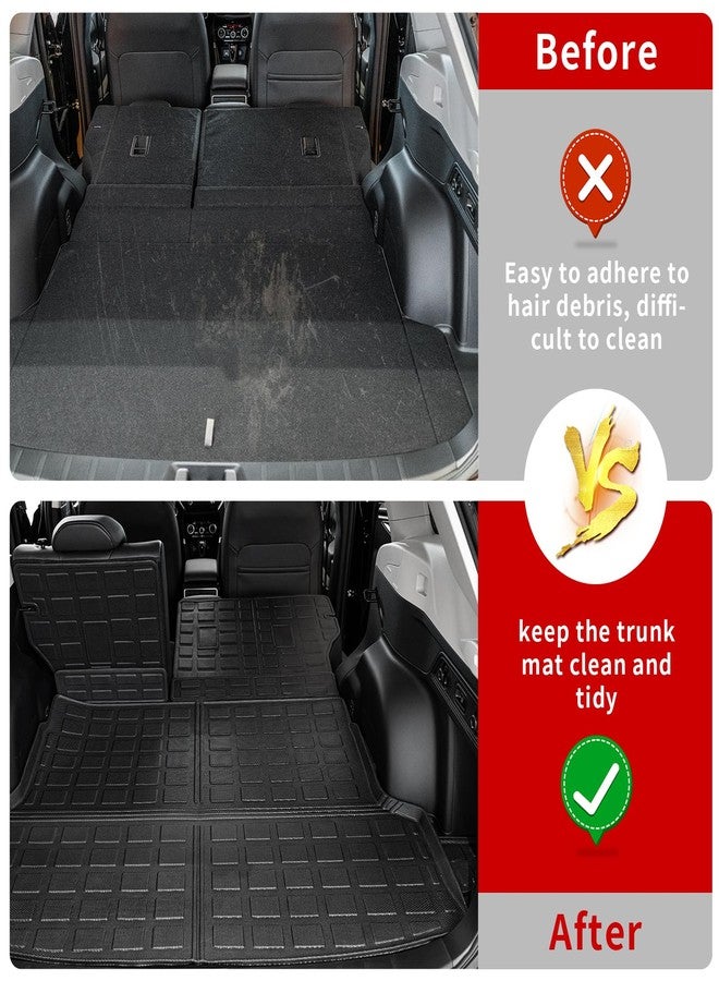Thinzyou Fit 2019-2023 Subaru Forester Trunk Mat Cargo Liner Trunk Liner TPE All Weather Cargo Mat 2022 Forester Accessories (Trunk Mat+Backrest Mats) - Image 2