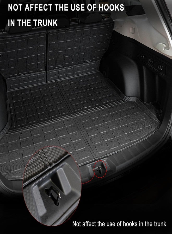 Thinzyou Fit 2019-2023 Subaru Forester Trunk Mat Cargo Liner Trunk Liner TPE All Weather Cargo Mat 2022 Forester Accessories (Trunk Mat+Backrest Mats) - Image 4
