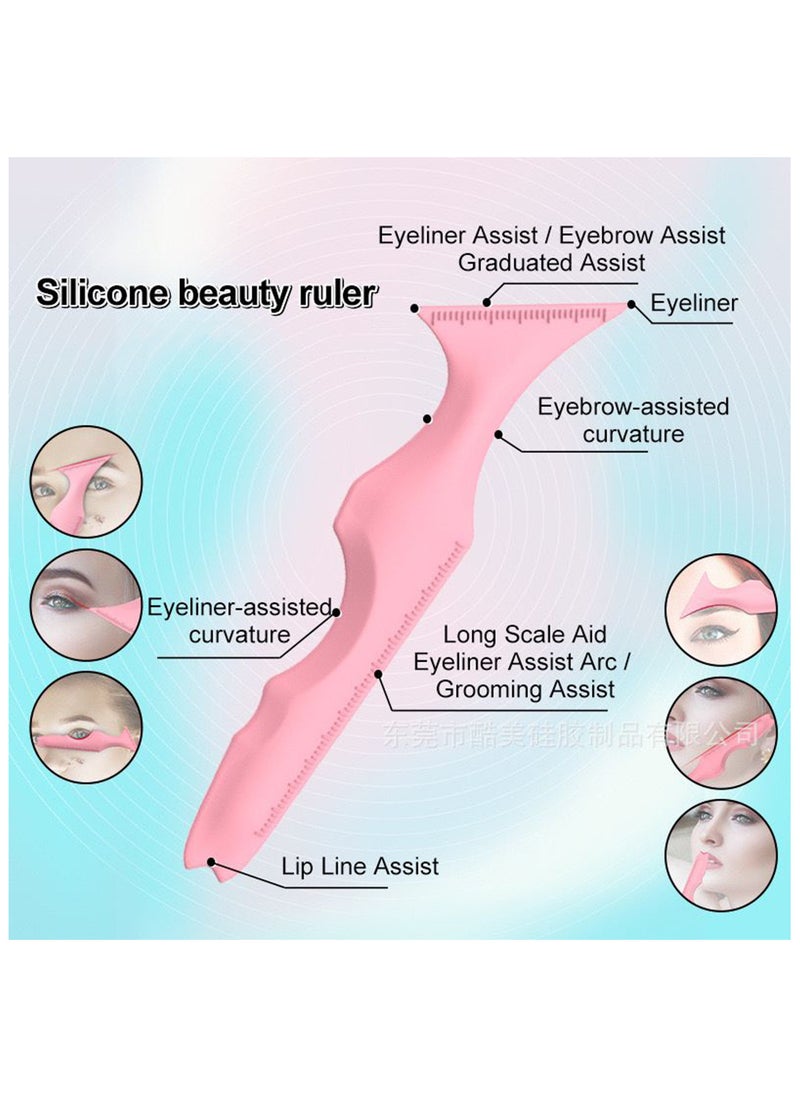 Handaiyan Silicone Eyeliner Stencil Guide Beauty Tool Helper for Eye Wing Look,Cat Eyeliners Reusable Hood,Wing Applicator Shaper,Soft and Flexible,Tip Template,Shield Auxiliary Artifact,Drawing Aid Makeup  - Image 2