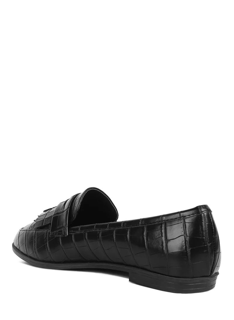 London Rag Black Patent PU Everyday Loafer