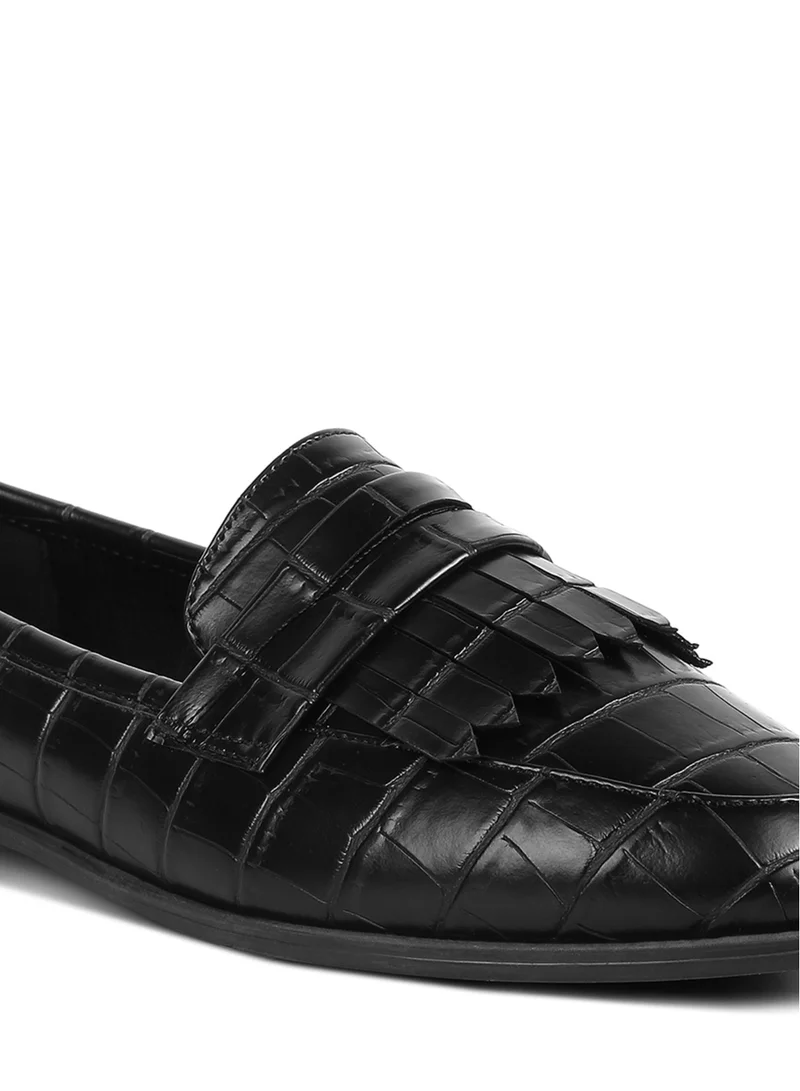 London Rag Black Patent PU Everyday Loafer