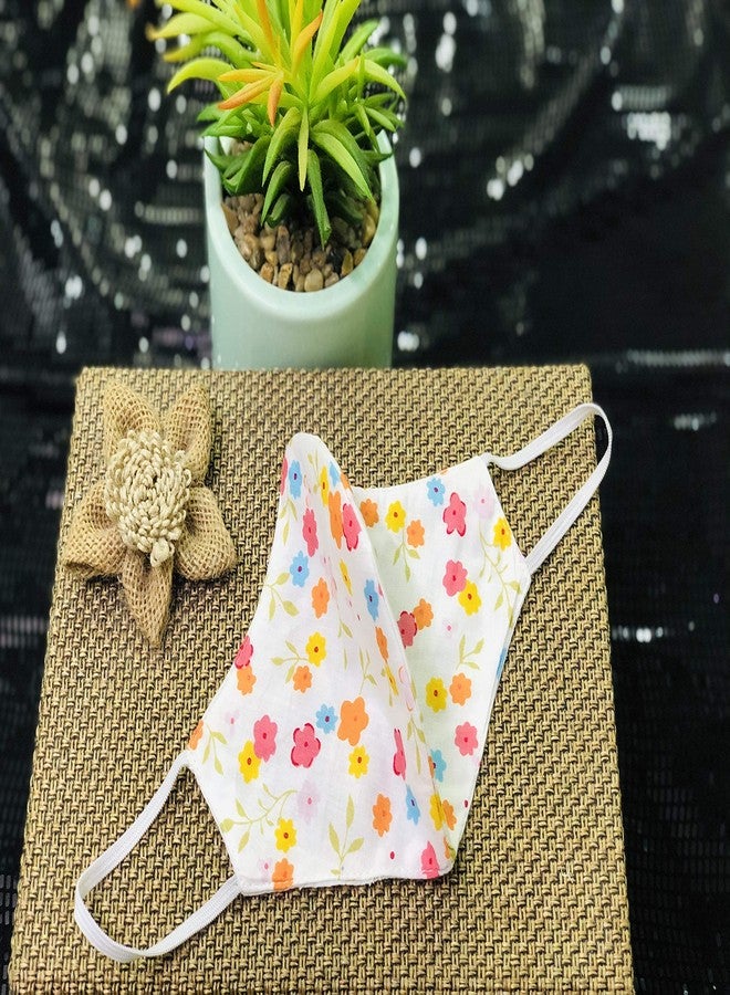 ShopAIS 3 Layered Cotton Dust Proof/Floral Print Reusable Washable Face Mask - (Pack of 1) - Image 1