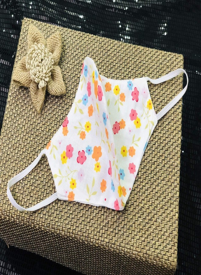 ShopAIS 3 Layered Cotton Dust Proof/Floral Print Reusable Washable Face Mask - (Pack of 1) - Image 3
