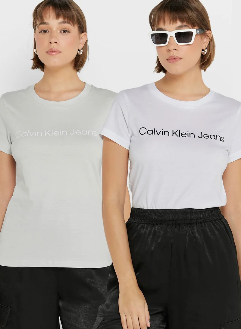 Calvin Klein Jeans 2 Pack Logo T-Shirt