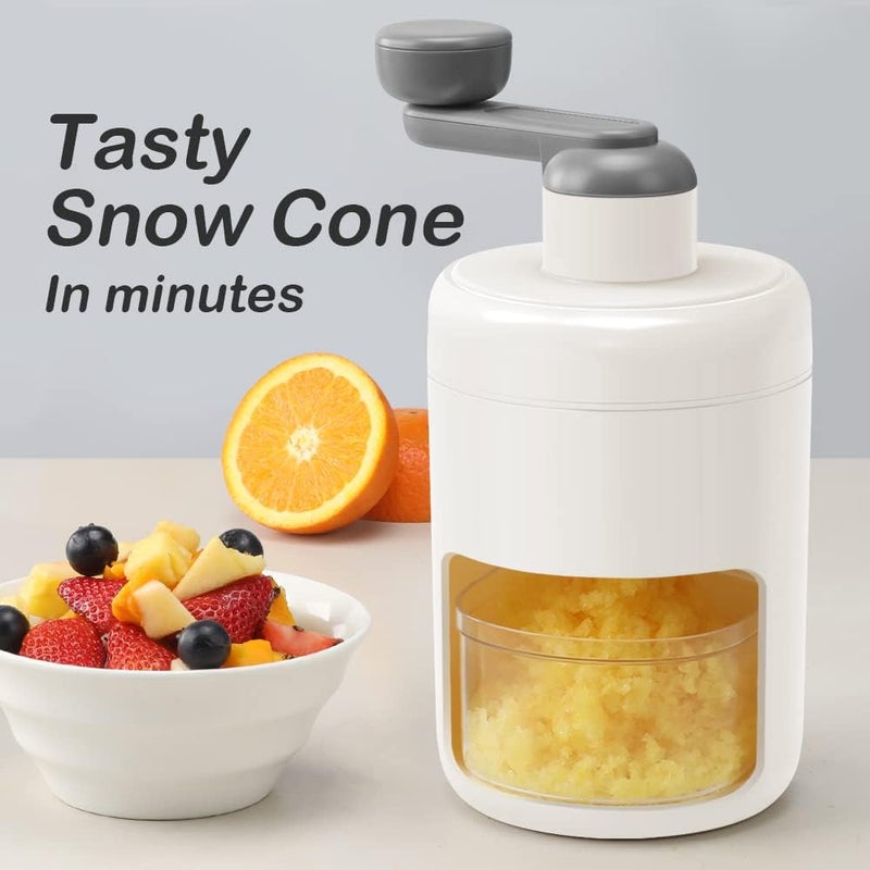 MAHOSTAV MAHOSTAV Ice Crusher Machine for Home Ice Gola Maker Machine with Stainless Steel Blades Snow Flakes Ice Cream Machine Easyoperated Shaved Ice Maker for Snow Cones Slushies Cocktails  - Image 2