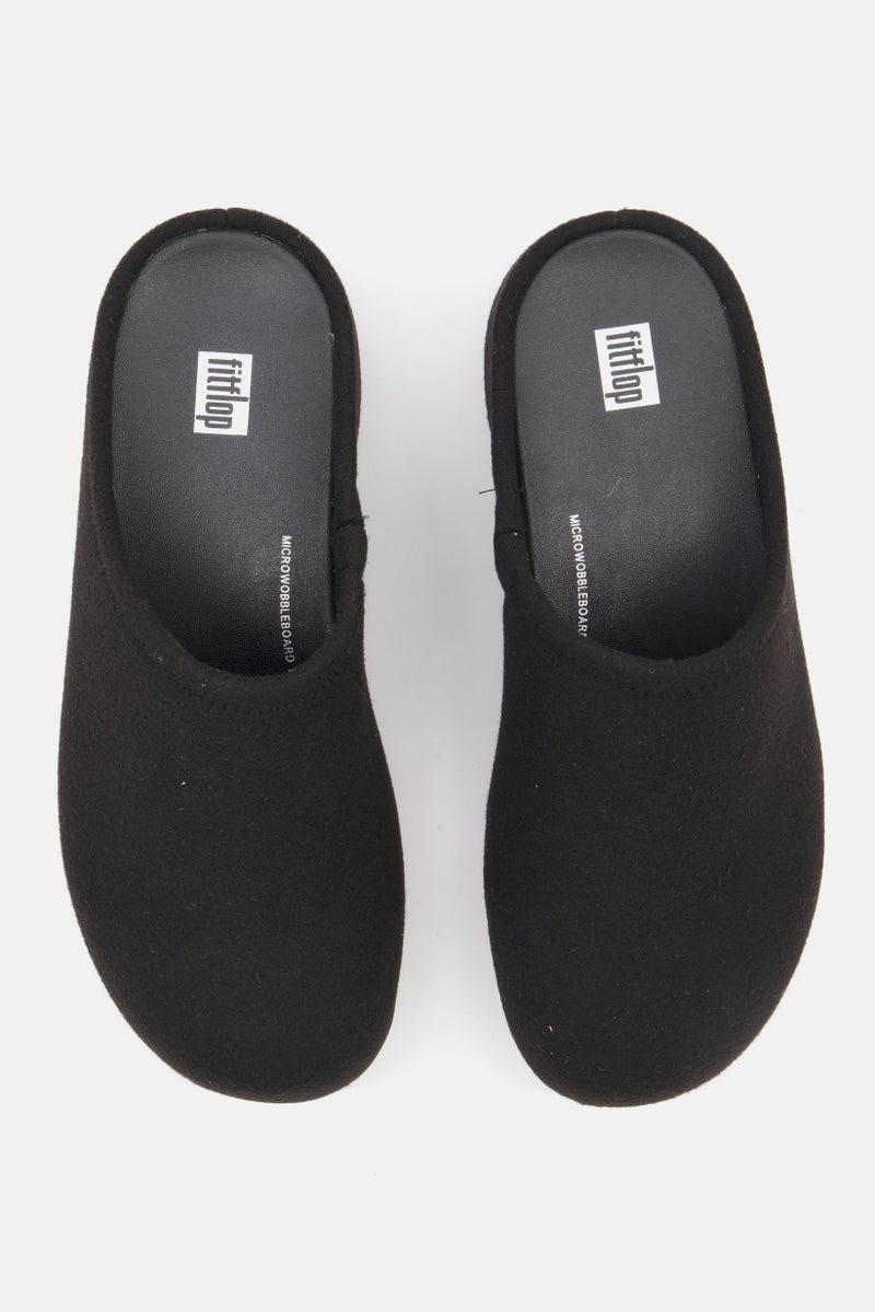 FitFlop حذاء نسائي من Shuv Felt سهل الارتداء، أسود - Image 2