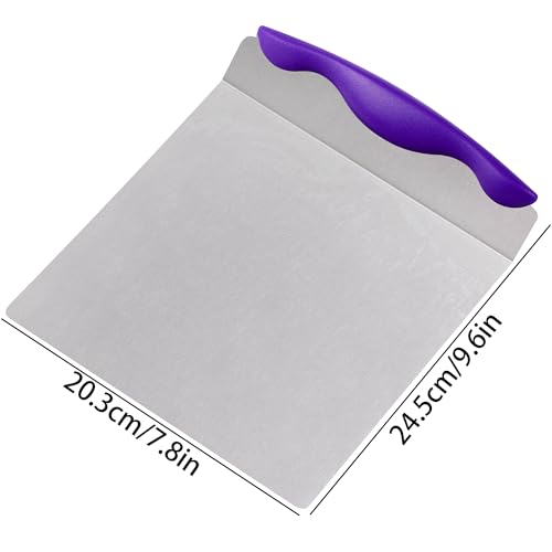 OSOPOLA Cake Safe Lifter - 7.8"x9.6" Stainless Steel Pizza Transfer Shovel Square Cake Tray Moving Plate Tool Cookie Spatula - Image 3