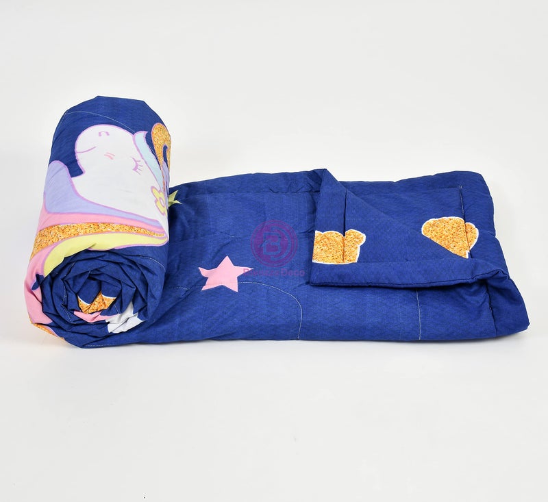 Blenzza Deco™ Glace Cotton Single Bed Reversible Babies & Kids Comforter/Dohar/Quilt, 200 GSM (60x90 Inches) (Unicorn Head) - Image 3