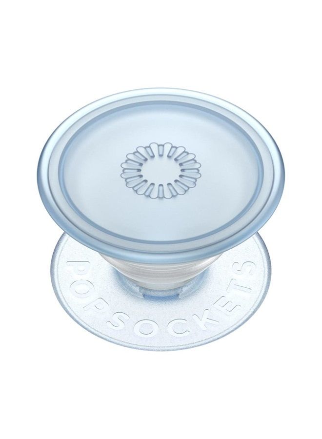 POPSOCKETS مقبض هاتف نباتي مع حامل قابل للتمدد، PopSockets صديق للبيئة للهاتف - أزرق ثلجي - Image 1
