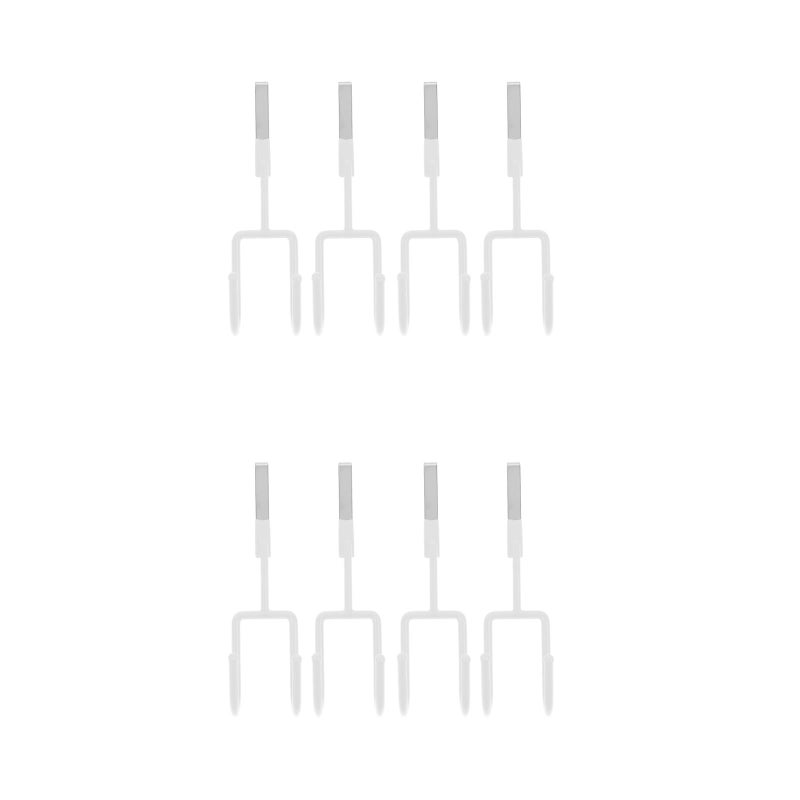 8 pcs Punch-free Hanging Hooks Household Door Back Hangers for Clothing - Image 1