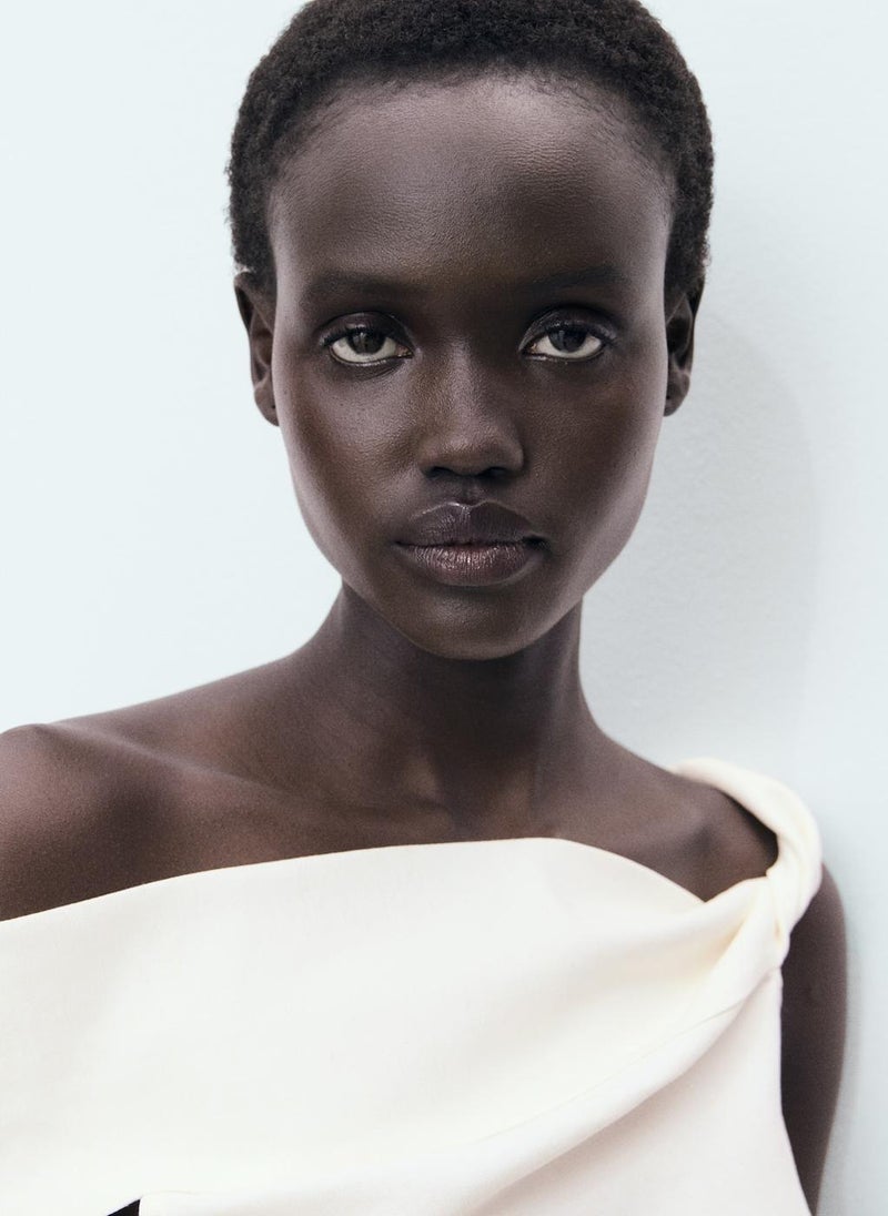 MANGO Asymmetrical Strapless Top  - Image 4