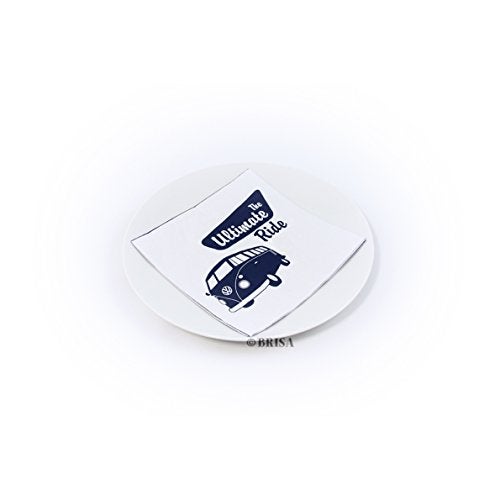 BRISA VW Collection - Volkswagen Napkins Table Paper Tissues with VW T1 Bus Campervan Motif (The Ultimate Ride/White/3-ply) - Image 4