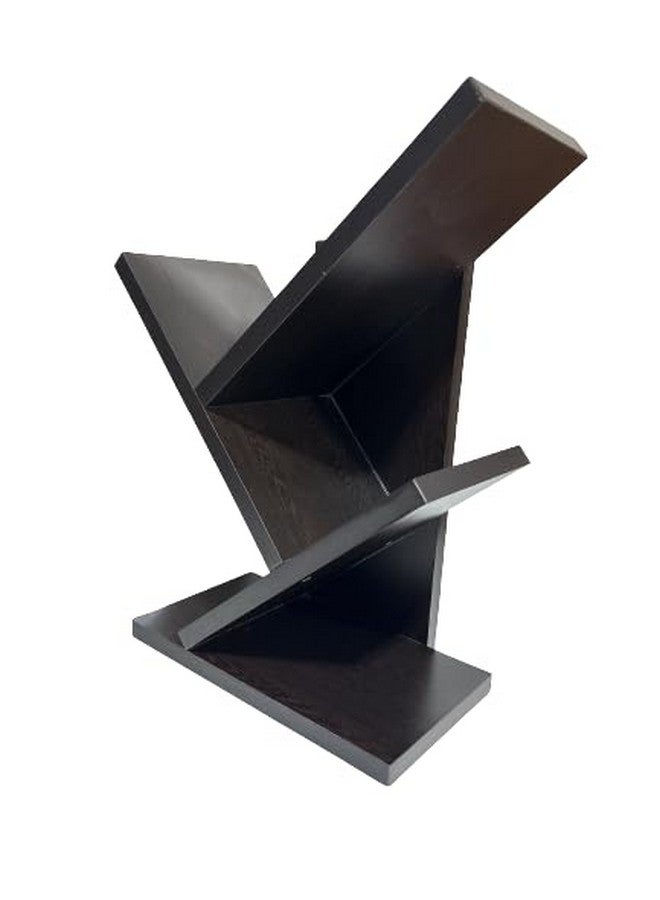 SBF Furniture SBF Furniture Book Rack,Space Saver Engineered Wood Book Shelf for Home,Living Room and Office,Table Top Free Standing Organizer,Modern Tree Shape Bookcase (Black) DIY(Do-It-Yourself)  - Image 2