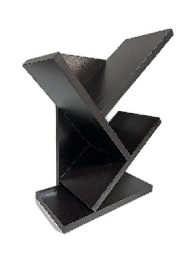 SBF Furniture SBF Furniture Book Rack,Space Saver Engineered Wood Book Shelf for Home,Living Room and Office,Table Top Free Standing Organizer,Modern Tree Shape Bookcase (Black) DIY(Do-It-Yourself)  - Image 4