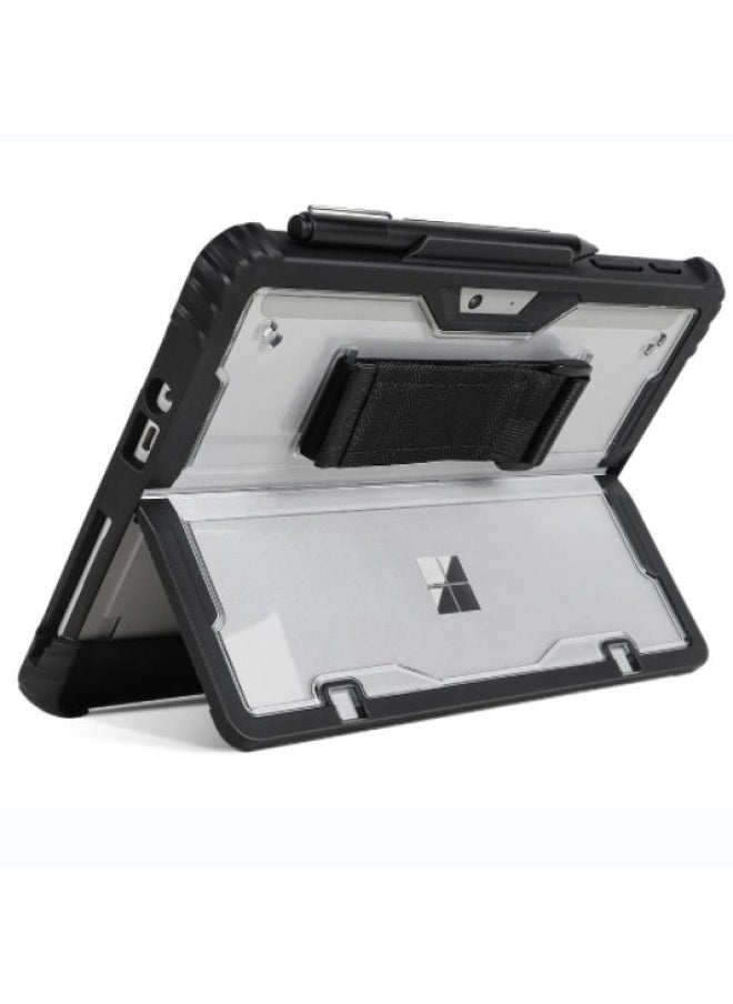Generic - For Microsoft Surface Pro11 Protective Case Pro10/9/8 Anti-fall Bracket All-inclusive Three-proof Protective Case-Colour:Black-Applicable Model:Microsoft Surface Pro8 - Image 1