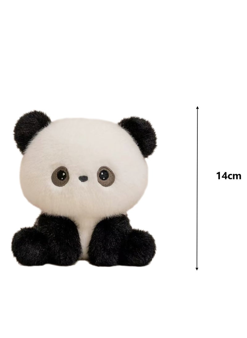 14cm Desk Companion Doll Small Ornaments High Quality PP Cotton Material Cute Plush Toy Companion Doll Ornaments Study Companion Birthday Gift (Panda) - Image 2