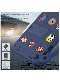 VKL Samsung Galaxy Tab A9 Plus 2023 Released 11 inch case for Shockproof Stand Hand-Held for Galaxy Tab A9+ 11.0" Cover (Navy Blue)  - Image 4