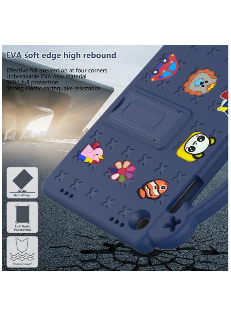 VKL - Samsung Galaxy Tab A9 Plus 2023 Released 11 inch case for Shockproof Stand Hand-Held for Galaxy Tab A9+ 11.0" Cover (Navy Blue) - Image 1