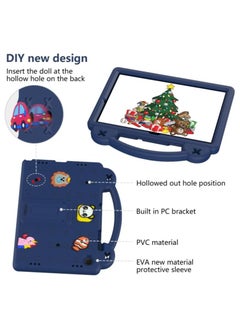 VKL Samsung Galaxy Tab A9 Plus 2023 Released 11 inch case for Shockproof Stand Hand-Held for Galaxy Tab A9+ 11.0" Cover (Navy Blue)  - Image 5