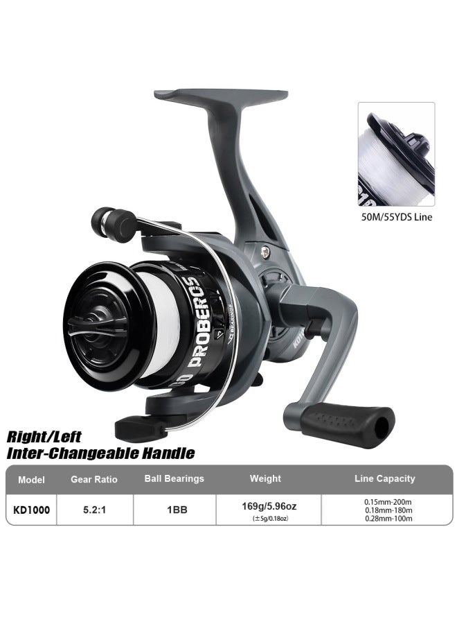 Luya Spinning Wheel Ultra-light Fishing Reel 1000 Series Small Wheel Fishing Accessories Sea Fishing Reel