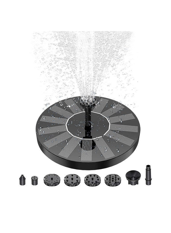Generic 1.4W Solar Fountain Pump with 6 Nozzles Free Standing Water Pump Floating Fountain for Bird Bath Aquarium Pool Fish Tank Garden Samll Pond  - Image 4