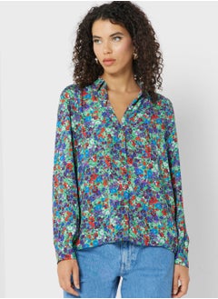 Floral Printed Button Down Shirt