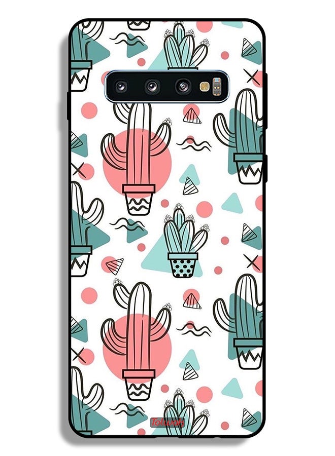 Tolwak Samsung Galaxy S10 Plus Protective Case Cover Cactus - Image 2