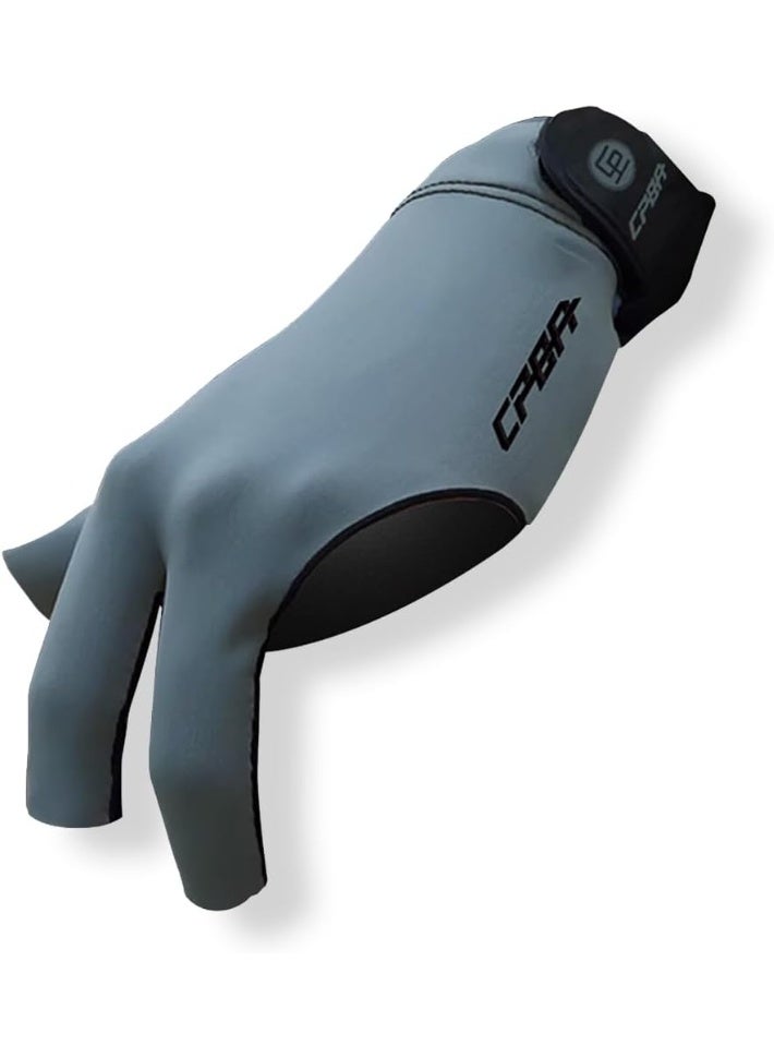 CPBA CBA 3-Finger Left-Hand Billiard Glove, Durable Double-Stitched, Sports Glove in Common for Men and Women - Image 1