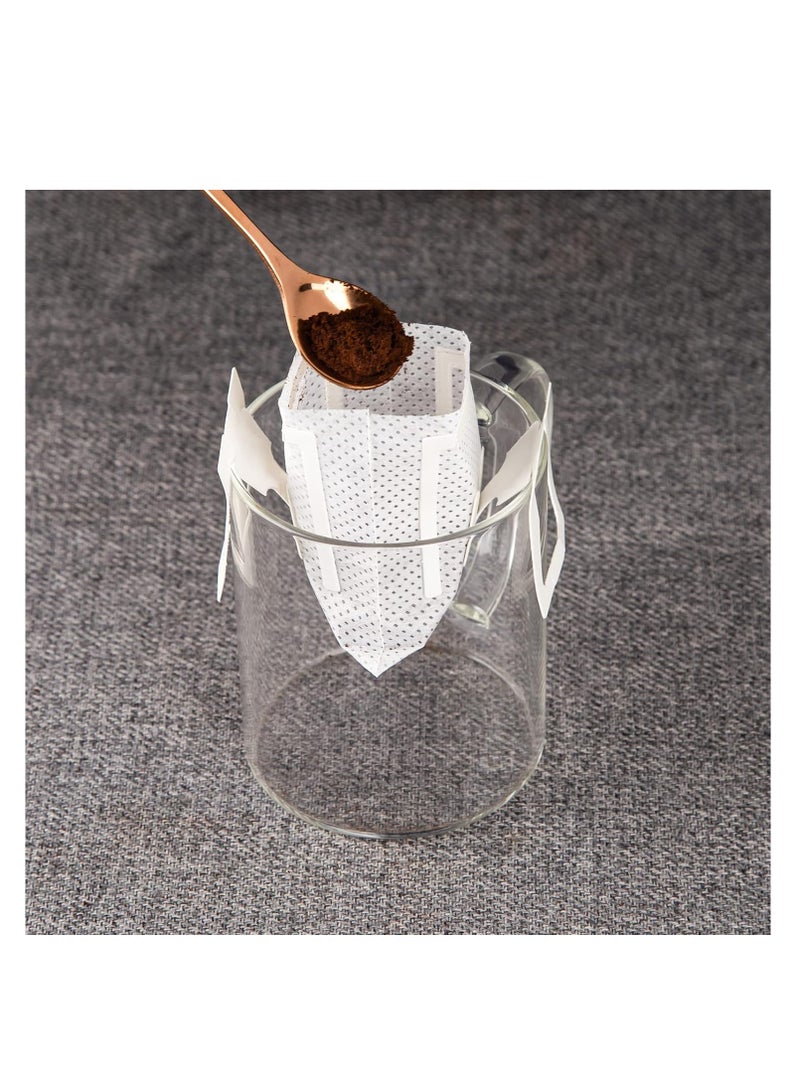 50Pcs Portable Coffee Filter Bag with Hanging Ear Design Disposable Drip Coffee Filter Paper Bag