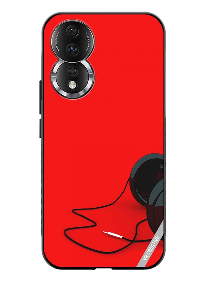 VR CREATIVE Protective Case Cover For Honor 80 Black Headphones Design Multicolour - Image 1