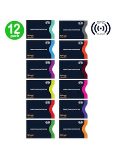 Bukela Travel RFID Blocking Sleeves, Set with Color Coding, Identity Theft Prevention RFID Blocking Envelopes Set of 12 Credit Card Sleeves  - Image 5