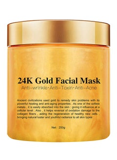 KlsyChry 24K Gold Facial Mask Gold Peel Off Mask Rejuvenating Collagen Face Mask For Flawless Skin Reduces Fine Lines  Wrinkles Clears Acne Minimizes Pores Moisturizes  Firms Up Your Skin 250g 
