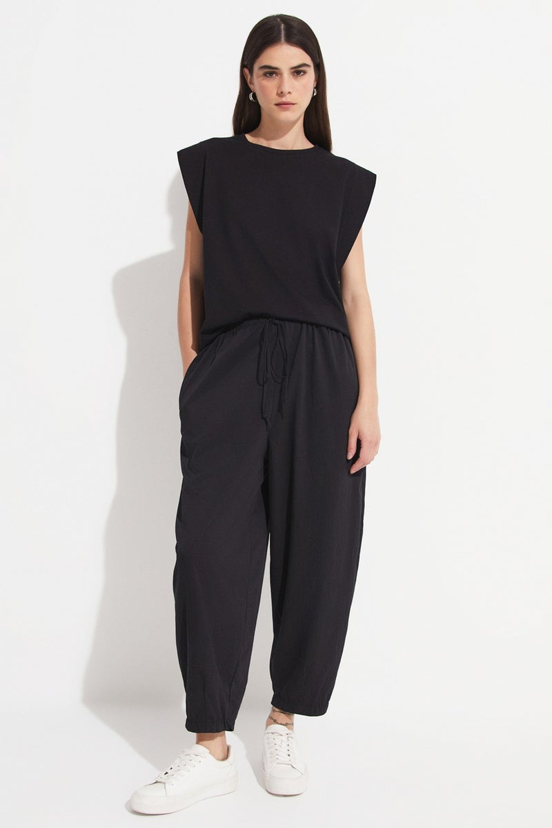 JUNE Basic Cotton Crew Neck Sleeveless T-Shirt  - Image 1