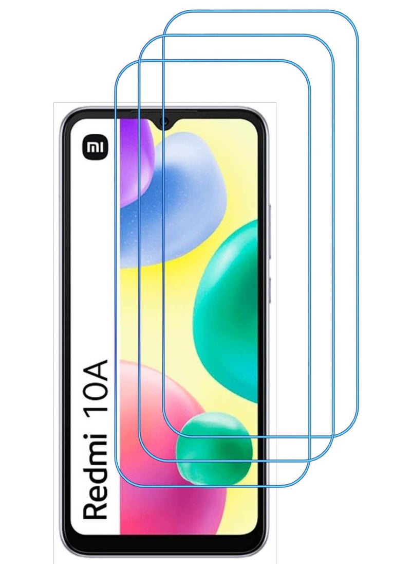 ACLIX 3 Pieces Antistatic ESD Dustproof Premium Quality High Definition Clear Tempered Glass Screen Protector Designed For Xiaomi Redmi 10A - Image 1