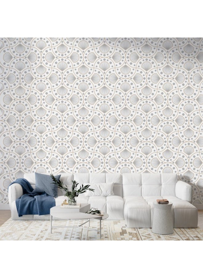 Home Gallery - Moroccan Effect Self Fabric Wallpaper Covers An Area ​​Up To 4.2Mx3M With Adhesive  And Smoothing Tool - Image 1