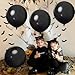 kockuu 15pcs Latex Big Balloons Clearance 24 Inch Black Large Balloons Giant Heavy Duty Airballoon for Wedding Baby Shower Birthday Halloween Party Supplies New Years Day Decorations - Image 4