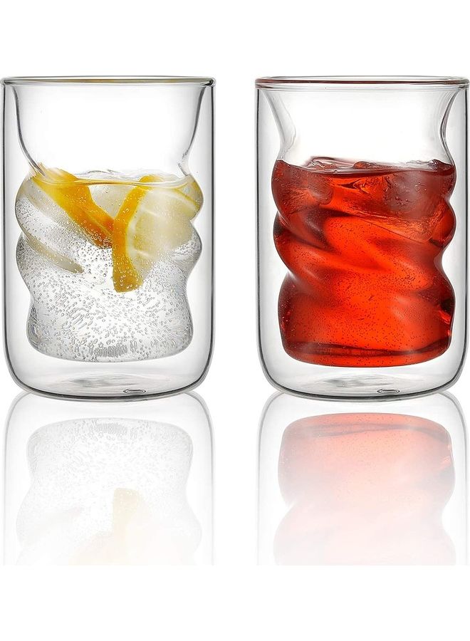 NIBEMINENT Set of 2 Glasses Coffee Mugs multicolour - Image 1