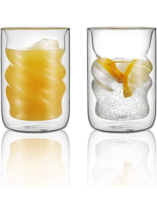 NIBEMINENT Set of 2 Glasses Coffee Mugs multicolour - Image 2