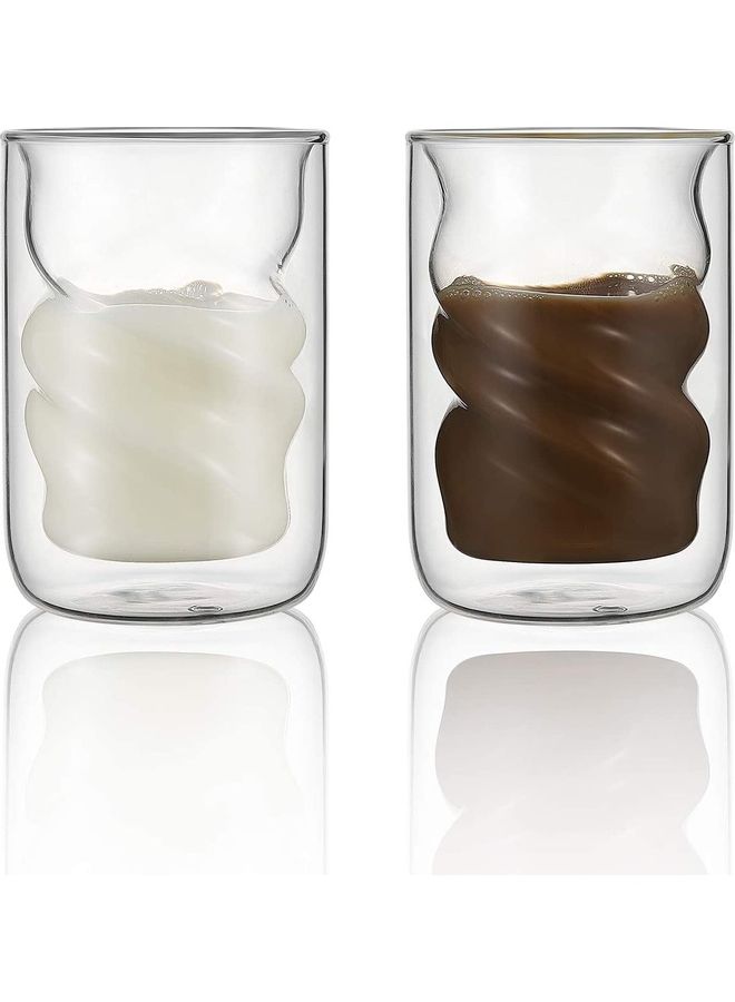 NIBEMINENT Set of 2 Glasses Coffee Mugs multicolour - Image 3