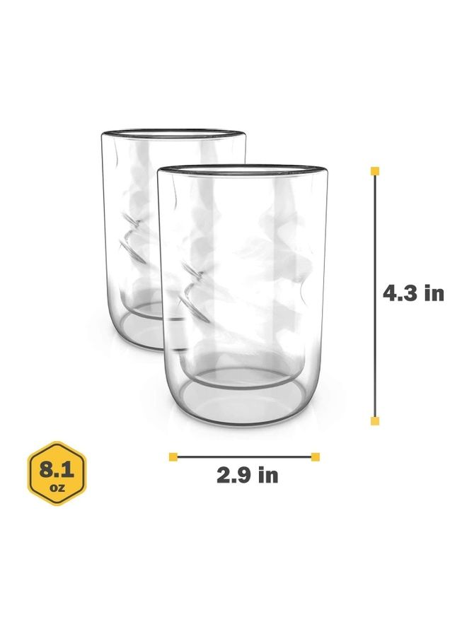 NIBEMINENT Set of 2 Glasses Coffee Mugs multicolour - Image 4