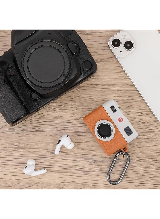 erorex - Case For Airpods 3Rd Generation Earbuds Cute 3D Camera Design Airpods 3 Case Cover Soft Silicone Charging Case Full Protective Silicone Skin Protective Case With Keychain - Image 1