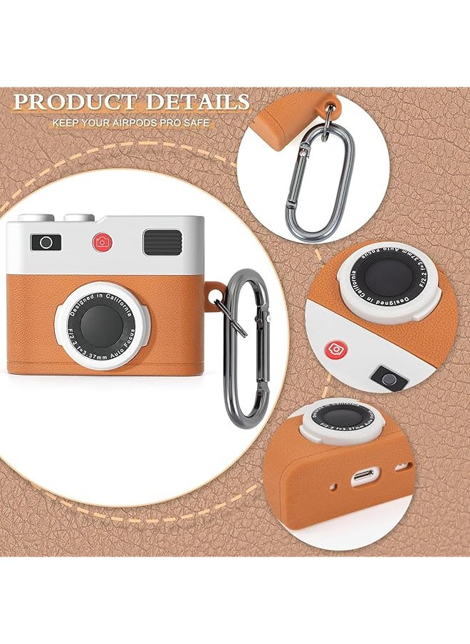erorex - Case For Airpods 3Rd Generation Earbuds Cute 3D Camera Design Airpods 3 Case Cover Soft Silicone Charging Case Full Protective Silicone Skin Protective Case With Keychain - Image 1