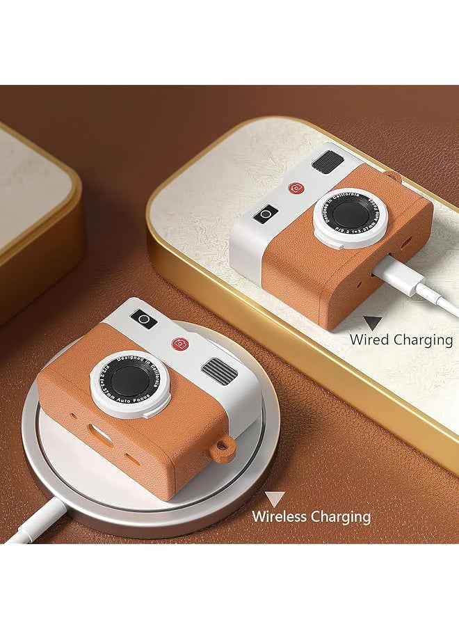 erorex - Case For Airpods 3Rd Generation Earbuds Cute 3D Camera Design Airpods 3 Case Cover Soft Silicone Charging Case Full Protective Silicone Skin Protective Case With Keychain - Image 1