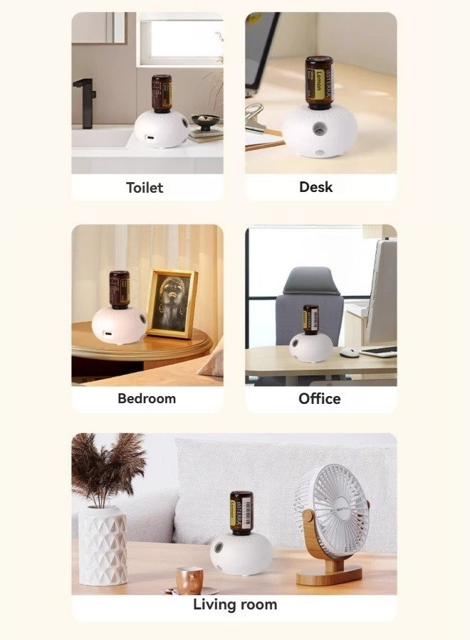 M MIAOYAN Essential oil diffuser, humidifier aromatherapy diffuser, portable mini aroma generator, suitable for home, office, and car. - Image 3