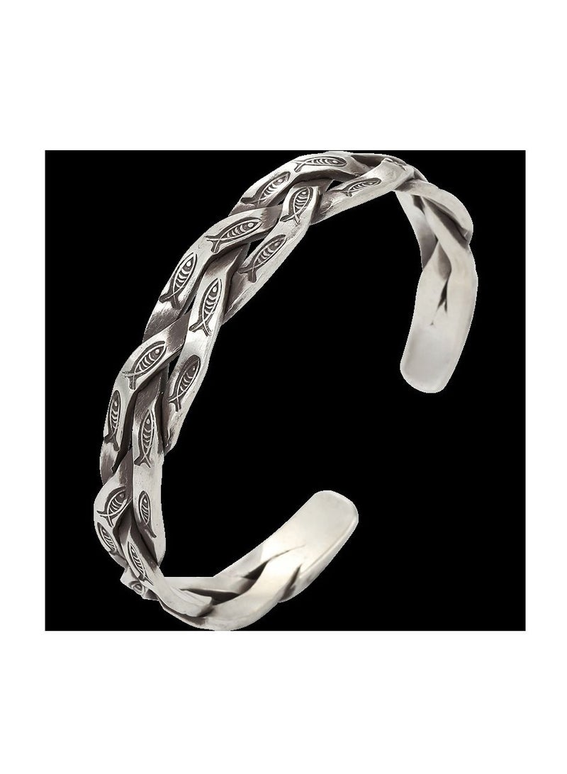 سوار فضة S925 العتيق - Image 1