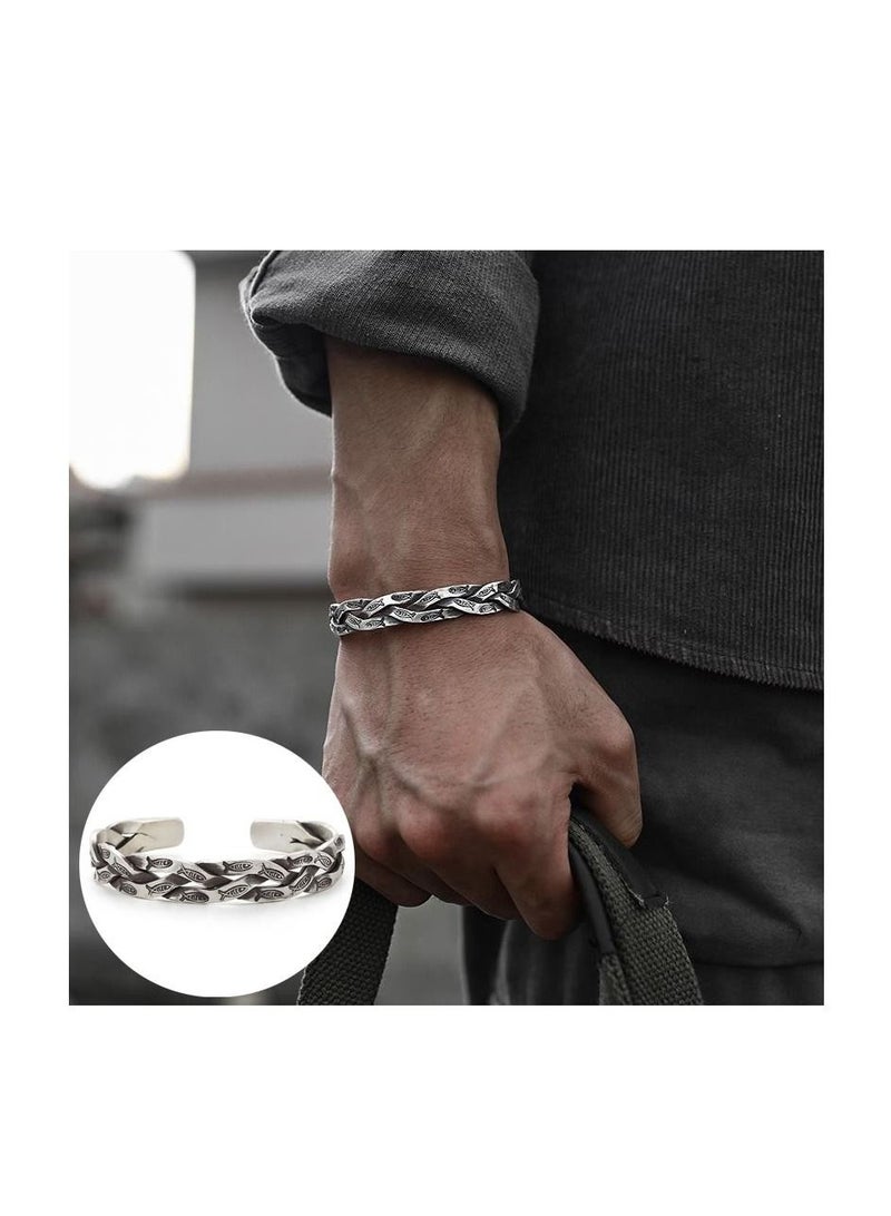 سوار فضة S925 العتيق - Image 2